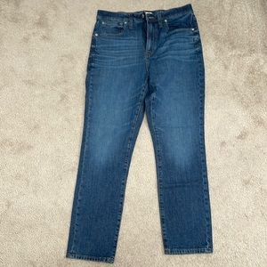 Madewell high rise slim boyjean in size 29